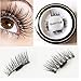 False Magnetic Eyelashes by GARYOB, 0.2mm Ultra-thin 3D Fiber for Natural Look, Cruelty Free, Reusable Perfect for Deep Set Eyes & Round Eyes, 1 Pair 4 Pieces