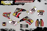  Kit Adhesivos Mate Honda CR 85 2003 2013 ADESIVI Stickers AUFKLEBER KLEBER