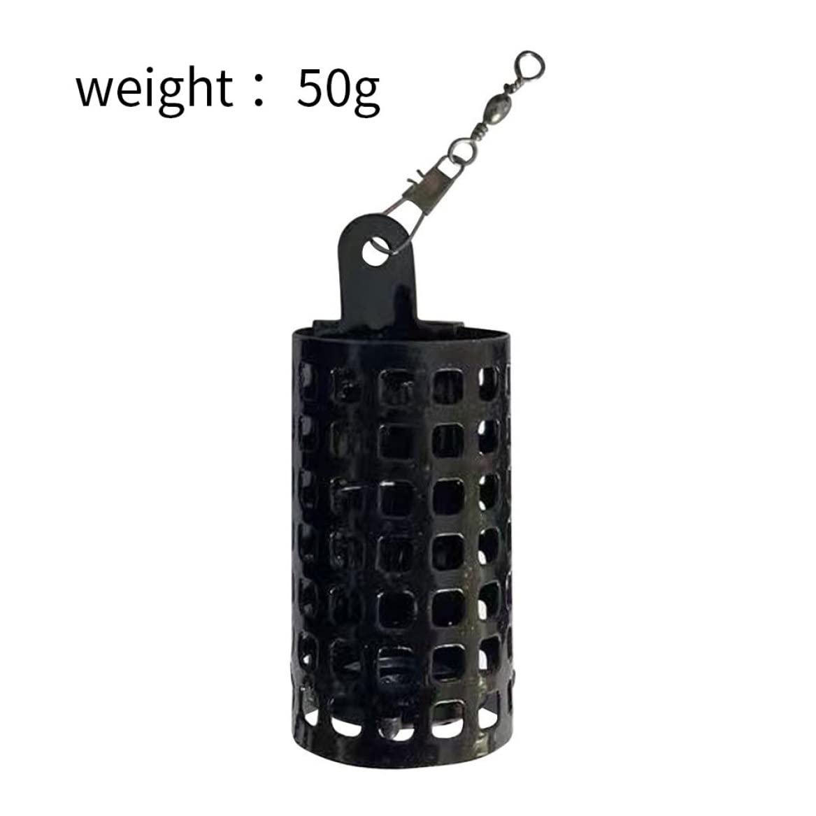 Caza de Pesca Caza de Metal Tackle de Pesca Soporte de Cebo Canasta de Trampa Cuadrada 10 PCS 50 g Caza de señuelo de Pesca