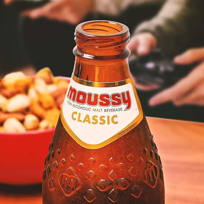 Image of Moussy Non Alcoholic Beer Classic Flavour, 330ml Each (Pack of 12, 12 X 330ml)