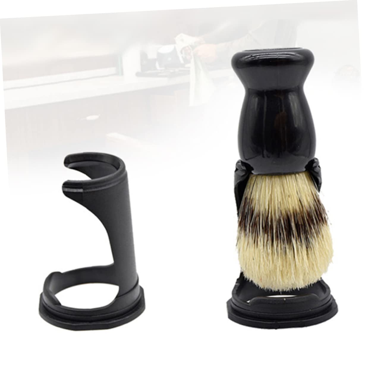 HAPINARY Pp Material Shaving Brush Stand Bowl 4pcs Multiple Brush Rack for Home Decoration