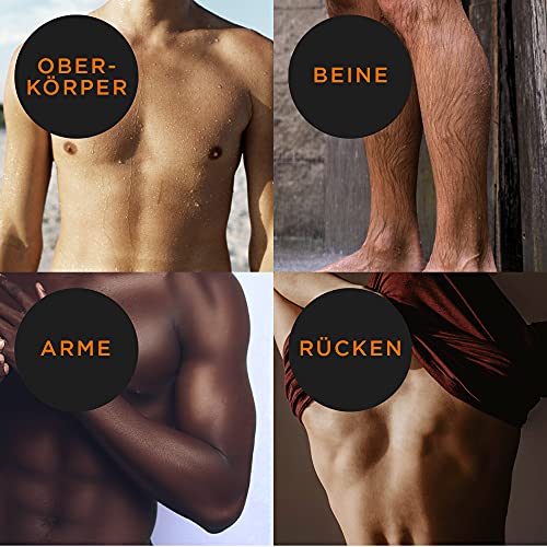 Veet Men Haarentfernungscreme Sensitive Power - Mit Spender & Spatel, 1 x 400 ml - Image 5