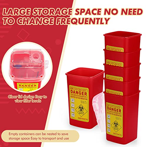 Image of Chumia 30 Pcs 1 Quart Sharps Container,Small Needle Container Disposal