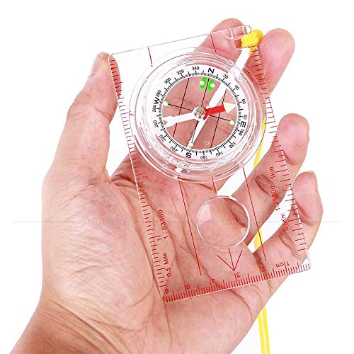 Boussole carte transparente multifonction avec échelles d'escalade - 2