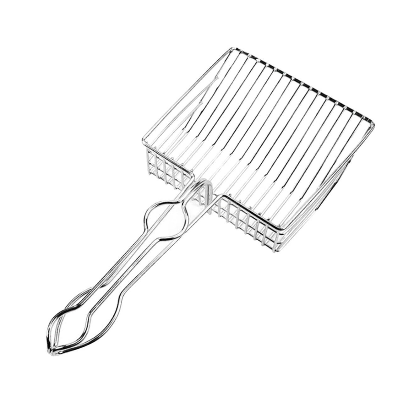 Totority 1Pc Durable Stainless Steel Cat Litter Scoop Heavy Duty Long Handle Litter Scooper for Efficient Cleanup for All Litter Comfortable Grip for Easy Use