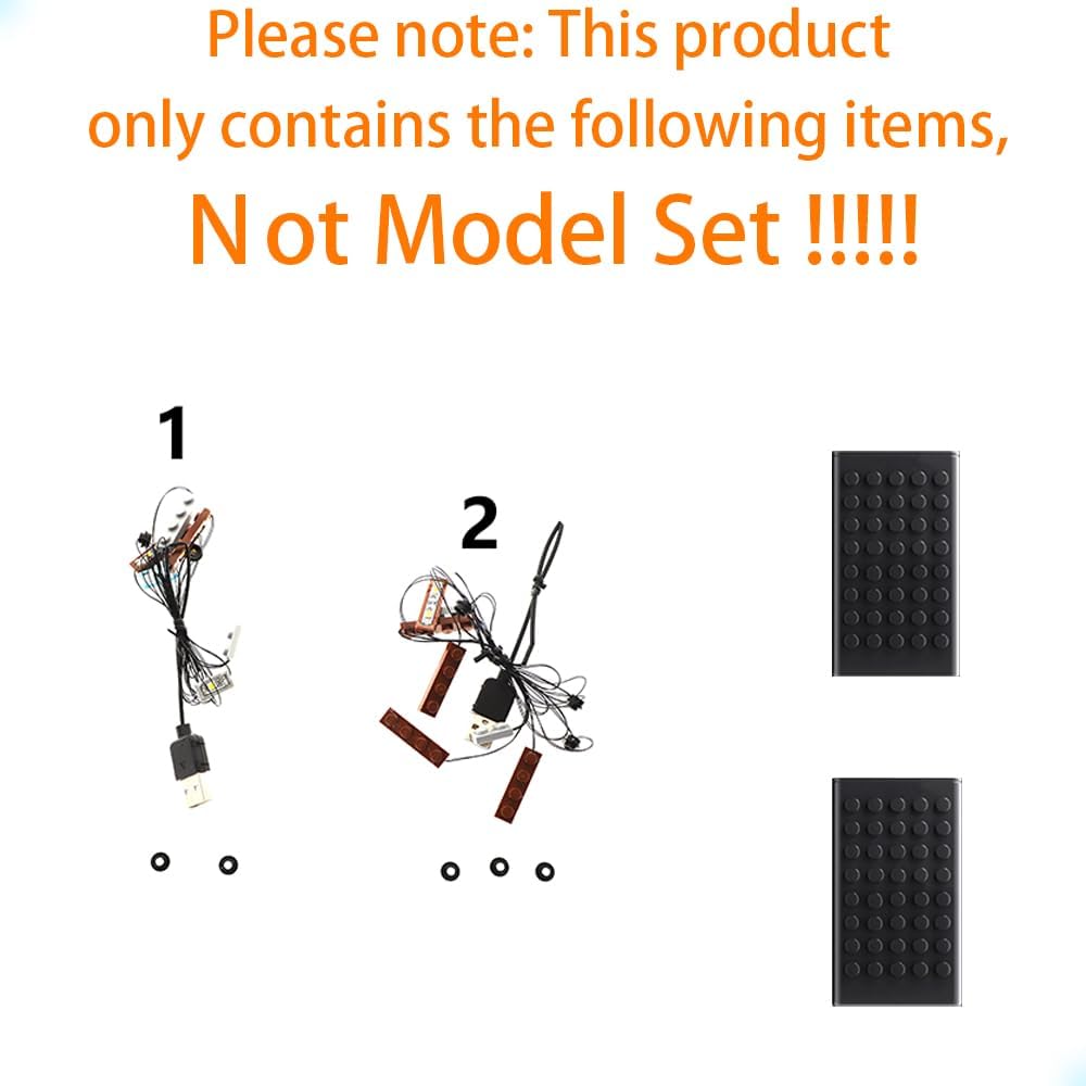 GEAMENT LED Light Kit Compatible with Lego Medieval Town Square - Lighting Set for Icons 10332 (Model Set Not Included)
