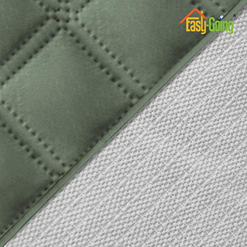 Image of Easy-Going Sofa Slipcover Waterproof Recliner Chair Cover Non-Slip Fabric Couch Cover for Living Room Washable Furniture Protector for Pets Kids Children Dog Cat (Recliner, Greyish Green)