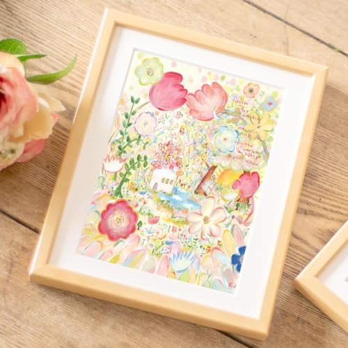 プレゼント 幸せアート＆ 焼き菓子 セット 誕生日プレゼント 娘 子供 退職祝い 女性 母 新築祝い 友達 妻 お菓子 食べ物 先生 卒園 卒業 お礼 お祝い お礼の品 感謝 ギフト おしゃれ かわいい 人気 20歳 20代 30歳 30代 30代 40代 50代 60代 70代 (つなぐ) - KAWAII ART - 商品画像