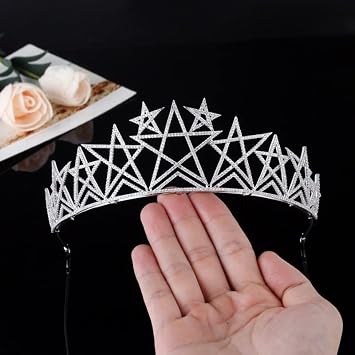 Elegant Princess Crown for Women Bridal Wedding Prom Birthday Cosplay Halloween Costumes Hair Accessories