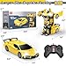 Qumcou Transform Remote Control Car, RC Cars for Boys Age 3-5 6-8, One-Button Transform Toy Cars, 2.4GHz, 360° Spin, 1:16 Scale, Flashing Headlight, Birthday Gifts for 3 4 5 6 7 8 Year Old Boys