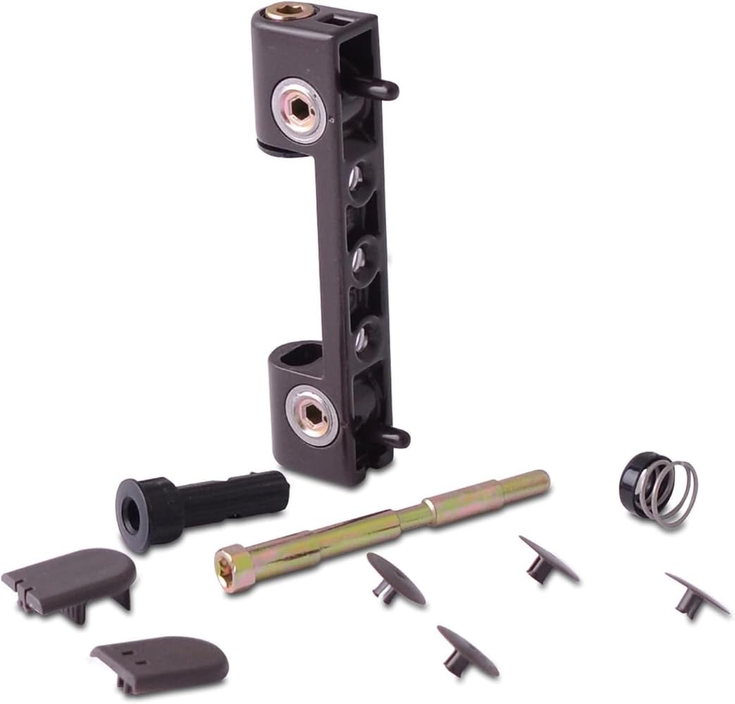 Ironmongery Solutions® Challenger 3D High Security Door Hinge Body – Fully Adjustable Reinforced 3D Hinge Body for Composite, Timber & PVCu Doors (Anthracite Grey - Bulk)