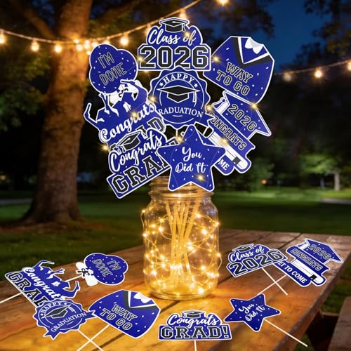 Save $3 on Blue Graduation Decorations with Code QIY69YTZ