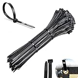 【Fácil de usar】 Bridas para cables Diseño de autobloqueo y extremos cónicos para una fácil aplicación. Las bridas de plastico para Cables se bloquean firmemente sin estirarse ni deslizarse.