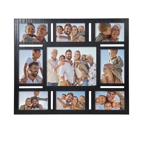 MONT PLEASANT 9-Opening Collage Picture Frame Wall Decor – Black