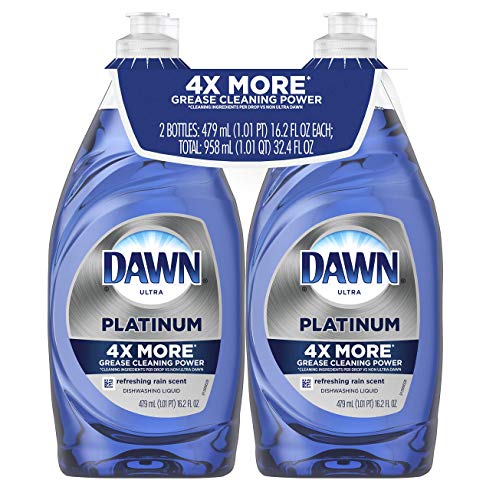 Dawn Platinum Dishwashing Liquid, Refreshing Rain, 16.2 Fl Oz (Pack Of 2) #TOP5