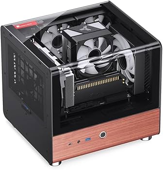 Amazon.co.jp: PCケース JONSBO TK-0 デュアルサーフェス側透ITXゲーム