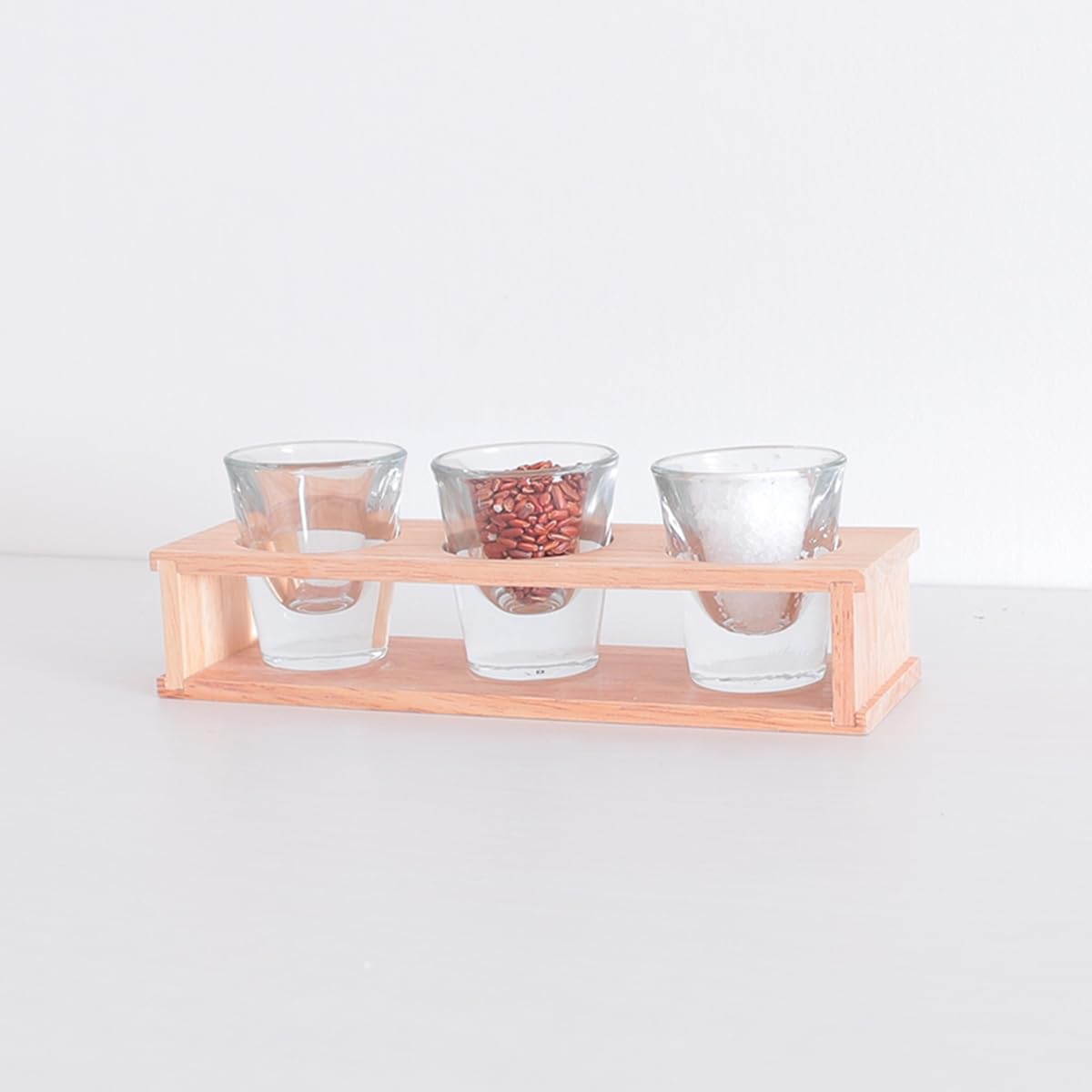 神棚 神具 モダン 神具膳 Lotus glass シンプル おしゃれ モダン神具 ラバーウッド お供え お祀り 水 米 塩 入れ物 お供え お祀り