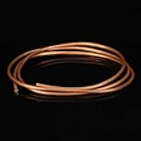YWBL-WH T2 Soft Copper Coil Tube 6mm OD 4mm ID for Refrigeration Plumbing, 2m Length High Purity Copper Pipe for HVAC Repair and DIY Projects
