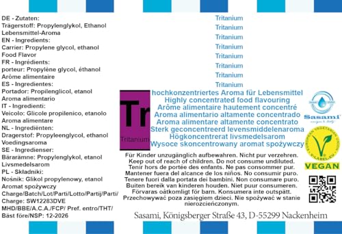 Tritanium arôme concentré Sasami 100 ml pour e-liquide DIY