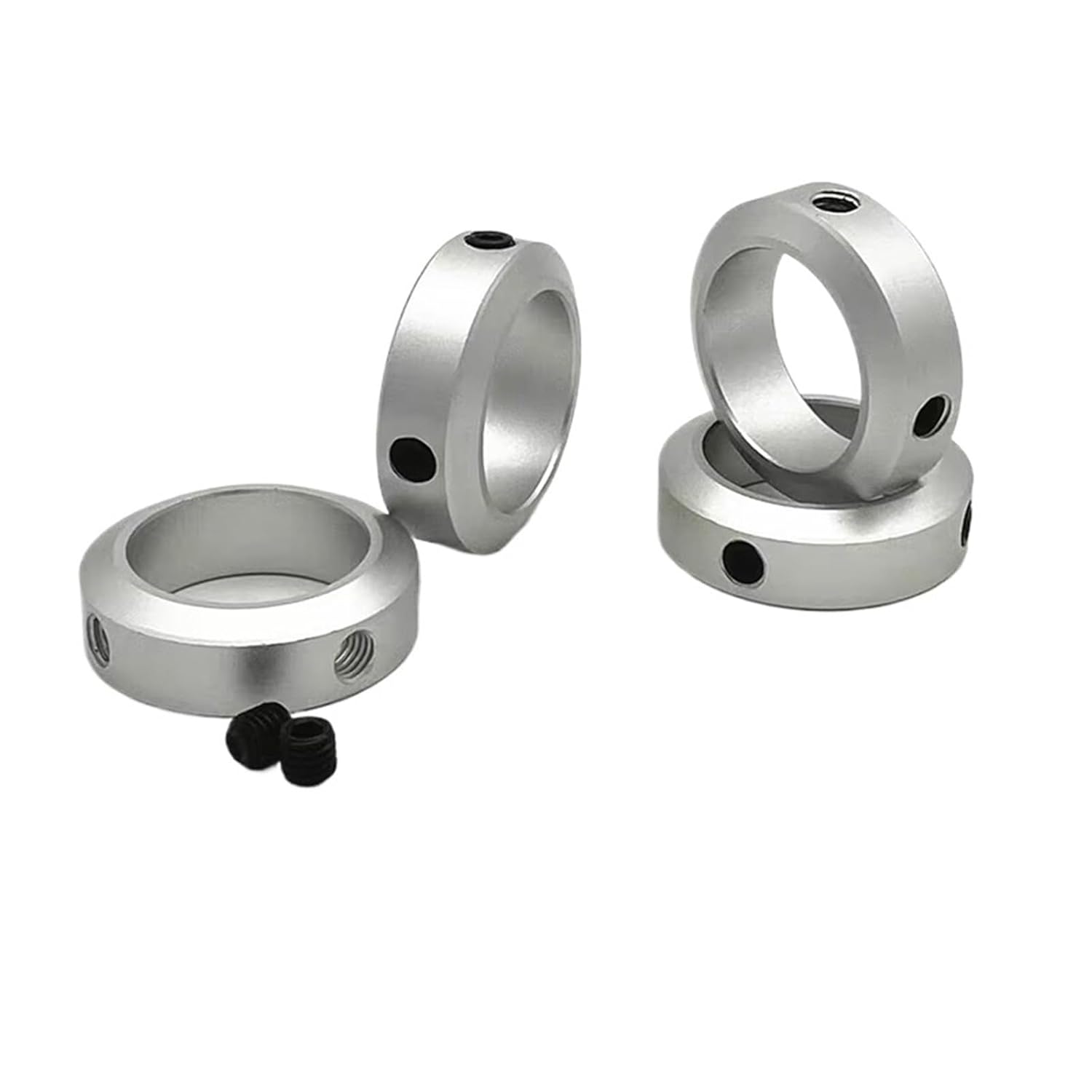 1PC Fixed Ring SCCAW Set Type Shaft Locator Stop Collar SOH SCSBN Aluminum Alloy Surface Anodized Optical Fixed Clamp withScrews(Sccaw 20x32x10)