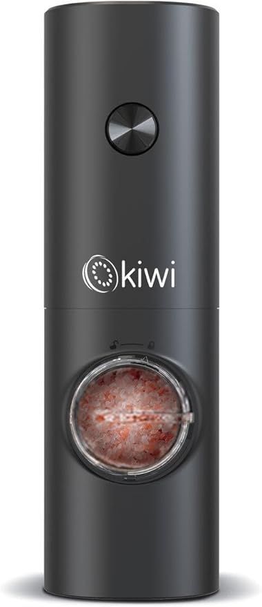 Kiwi Pilli Işıklı Tuz Karabiber Değirmeni Otomatik Baharat Öğütücü Kspg-4849