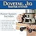 Peachtree Woodworking Supply Peachtree Dovetail Jig Master System with Two Anodized Aluminum Tracks, Two Clamps, One Flush Trim Router Bit, One Dovetail Router Bit and Extendable Aluminum Jig Template