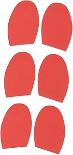 LIFKOME 3pares Mats Antideslizantes De Media Para Mujeres Almohadillas Resistentes y Silenciosas Para Zapatos De Tacón Color Rojo Protección De
