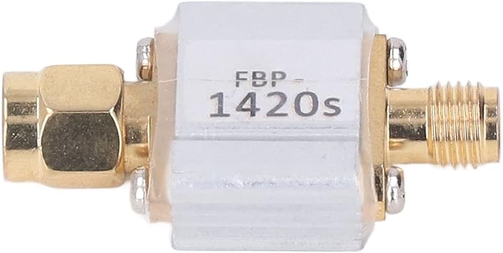 Saw Bandpass Filter 1420MHz High Performance 80MHz Bandwidth Low Insertion Loss Steep Cut Off Characteristic for Radio Astronomy SMA Interface Aluminum Alloy Shielding Shell