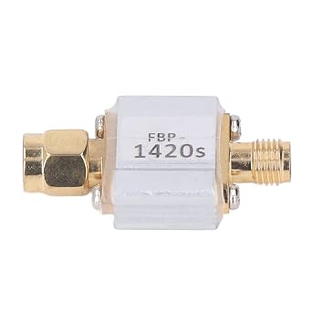 Saw Bandpass Filter Module with 80MHz Bandwidth, 50 Ohms Impedance, SMA Interface and Aluminum Alloy Shielding - Electronic Component for Radio Astronomy 1420MHz Frequency.