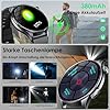 2026 Neue Smartwatch Herren mit EKG/ΒΙυtｚυcker/BMI/HRV/Harnsäure/LED-Licht,1,56" AMOLED Rund Gesundheitsuhr mit 24H ΒΙutdruck SpO2 Pulsuhr Schlaf/Apnoe-Monitor, SOS-Notruf Fitnessuhr für iOS Android