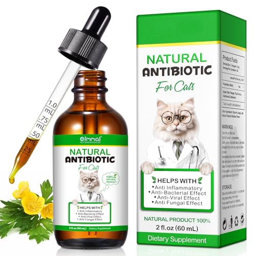 Cat Antibiotics for Infections 60ml Vitamins for Cats Supplements Antibiotic Ointemnt Cats Vitamin Paste Support Immune System & Cat Allergy Relief