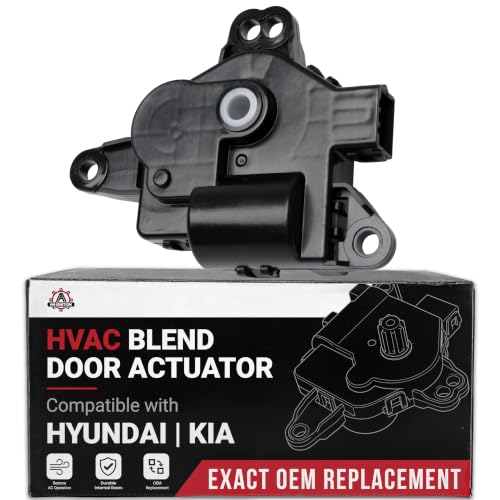 Image of Driver Side HVAC Blend Door Actuator - Compatible with Hyundai, Kia - Azera, Elantra, Elantra Coupe, Elantra GT, Sonata, Cadenza - Air Door Actuator - Mode Door Actuator - Replaces 971573SAA0, 604-32