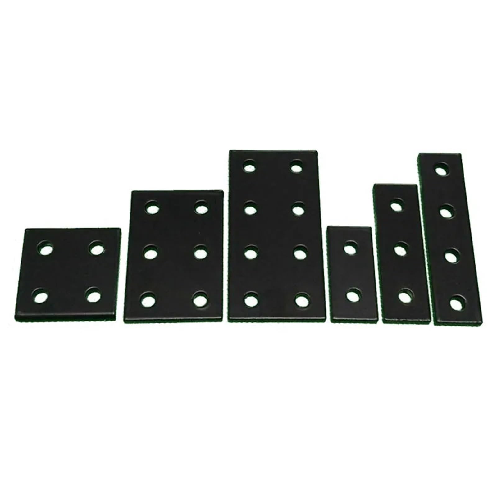 2 piezas de placa de unión, fijación de esquina, soporte rectangular, placa de conexión de perfil de aluminio(8080-4 Hole)