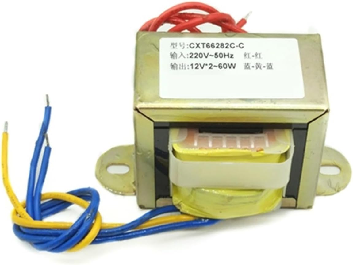 EI Power Transformer Power Transformer60W DB-60VA220V380V to Full Copper core AC 6V9V12V15V18V24V28V30V36V Single Out Dual Output Audio transformador(220V Single 2 Lines,18V)