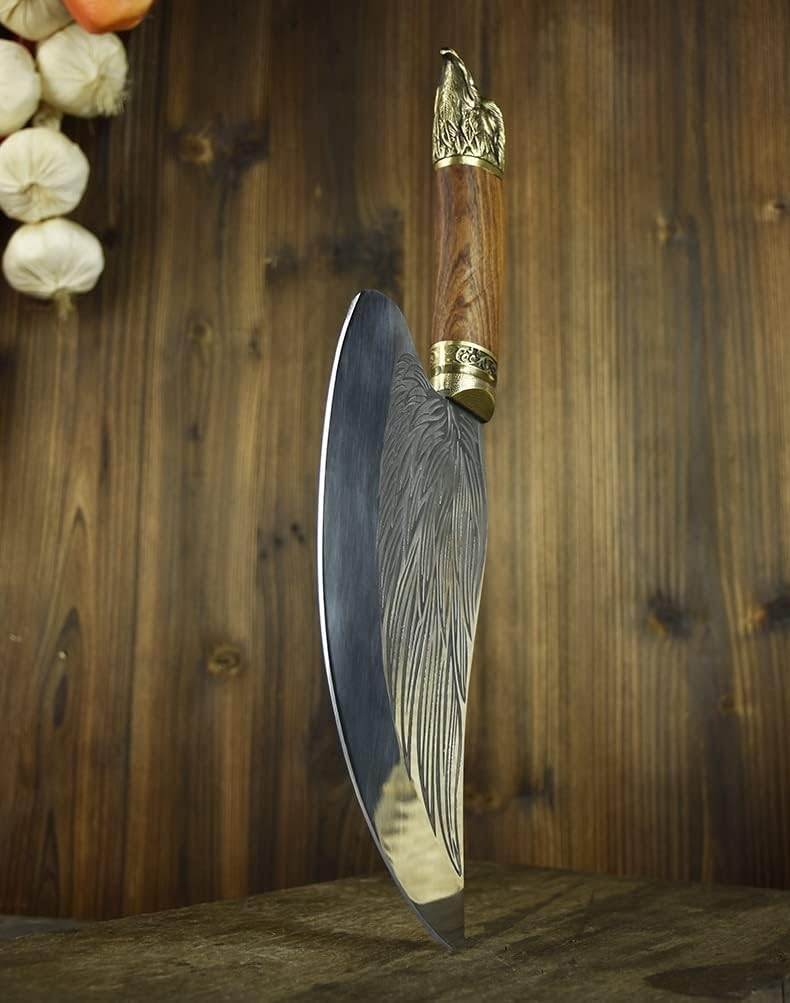 DAXXIN Meat Cleaver,Cleaver Knife, Cleaver Knife 8.5 Inch Handmade Forged Chef Knife 7CR17 Stainless Steel Full Tang Kitchen Butcher Chopper Meat Boning Knife
