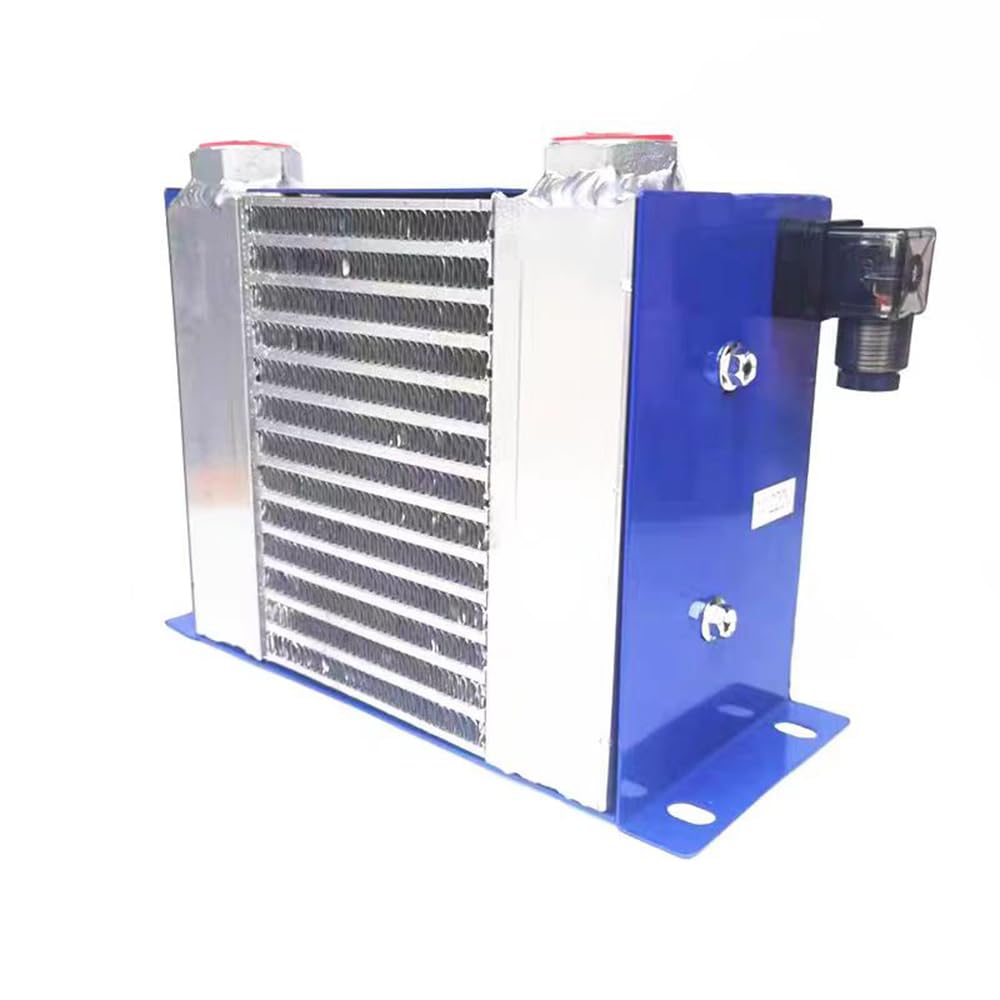 AH0607T-CA 40L/min Flow Radiator Oil Cooling Heat Exchanger Radiator Oil Cooler Plate for Hydraulic System Efficient Shock Absorption(AC220)