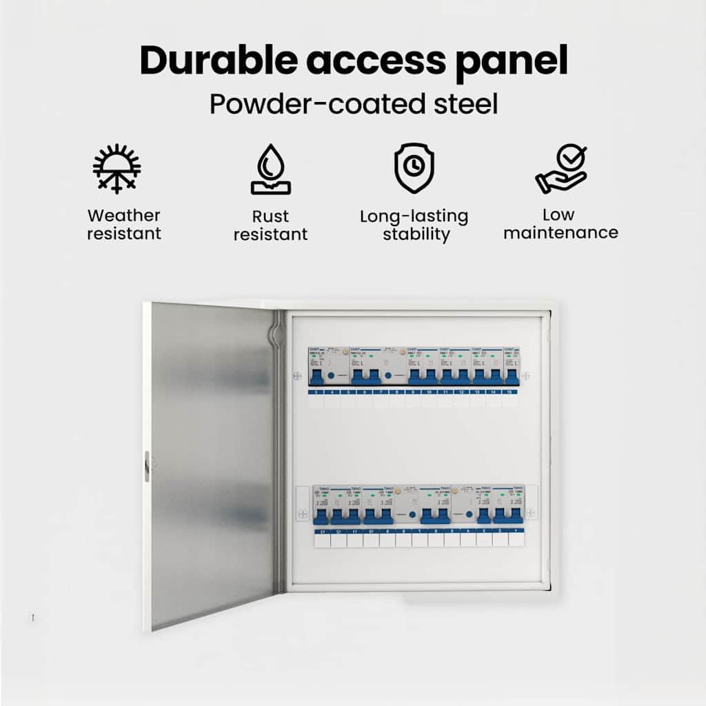 vidaXL Panel dostępu Biały 53 x 53 x 3 cm Stal