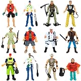 ONEST 12 Pieces Explorer Action Figures Explorer Figurines 4' Action Figures with Hats & Accessories for Party Decoration