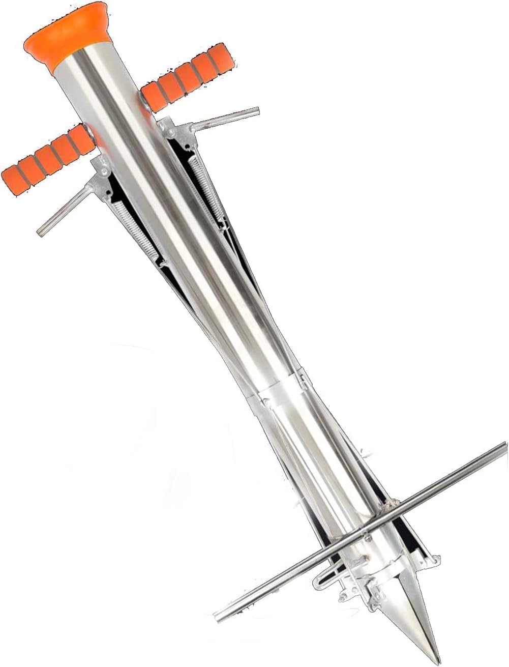 Long Handled Stainless Steel Bulb Planter with Seed Dispenser & Hole Puncher, Snowdrop Planter