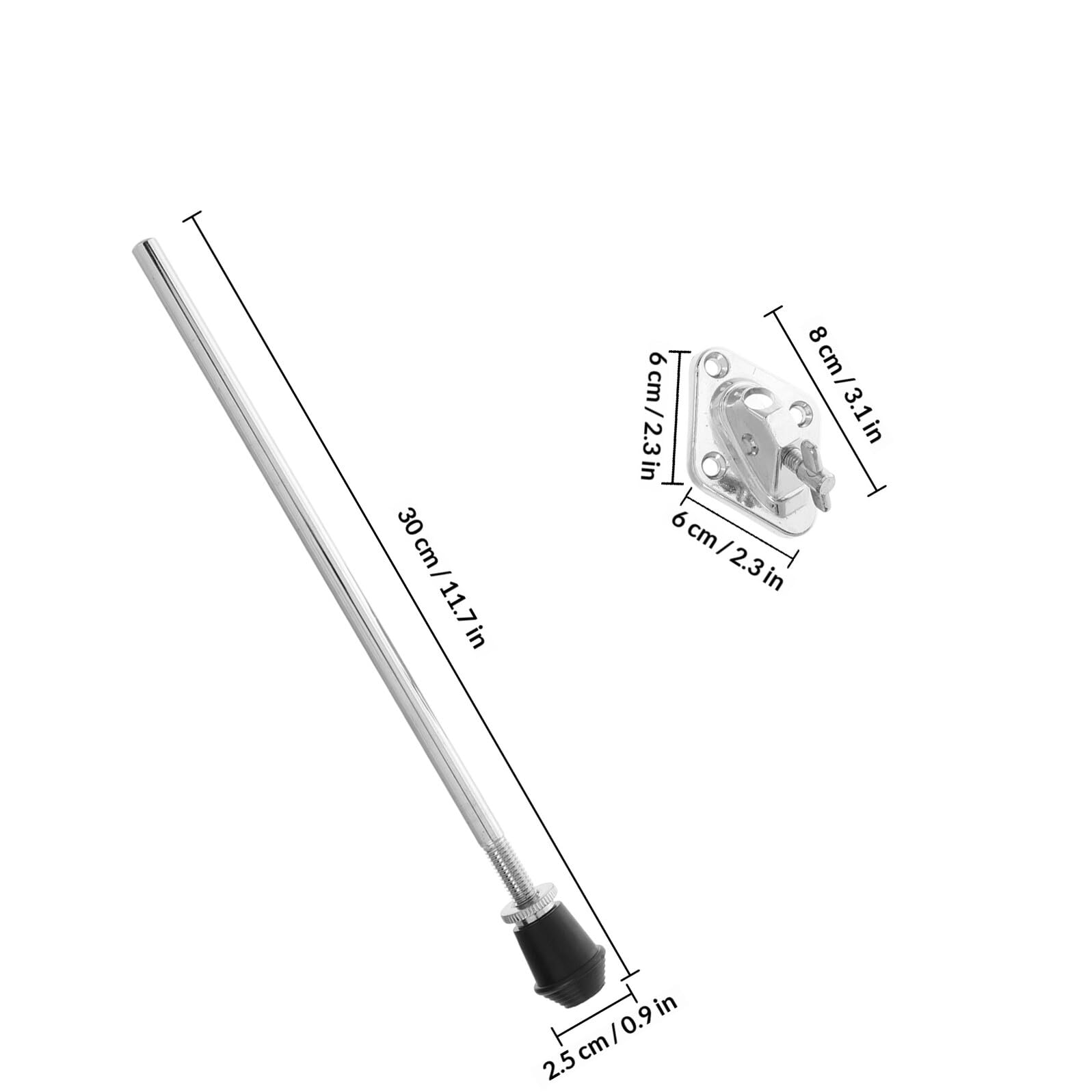 Homoyoyo Gambe per Batteria in Metallo Resistenti Antiscivolo Base Professionale, Supporto Versatile per Grancassa, Set 2 Pezzi per Accessori Percussioni e Parti di Ricambio per Batteria