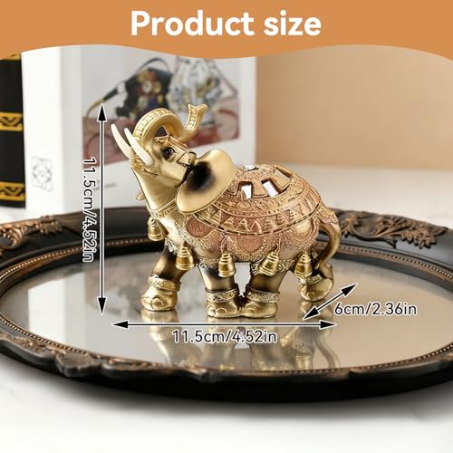 Figura Elefante de Resina para Decoración Hogar miniatura 2