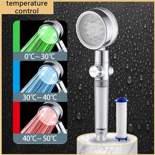 Cabezal de Ducha LED con Control de Temperatura 3 Colores miniatura 3