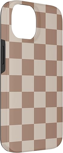 Miniatura 6 de Funda para iPhone 12 Mini marrón clásica a cuadros grandes