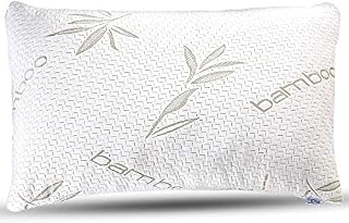 Bamboo Pillow - Premium Pillows for Sleeping - Memory Foam Pillow with Washable