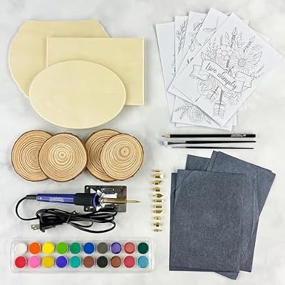 ArtSkills Wood Burning Tool Kit 55 Piece Complete Woodburning Arts and Crafts Kit Cool Gifts for Teens and Adults Fun Crafts DIY Projects