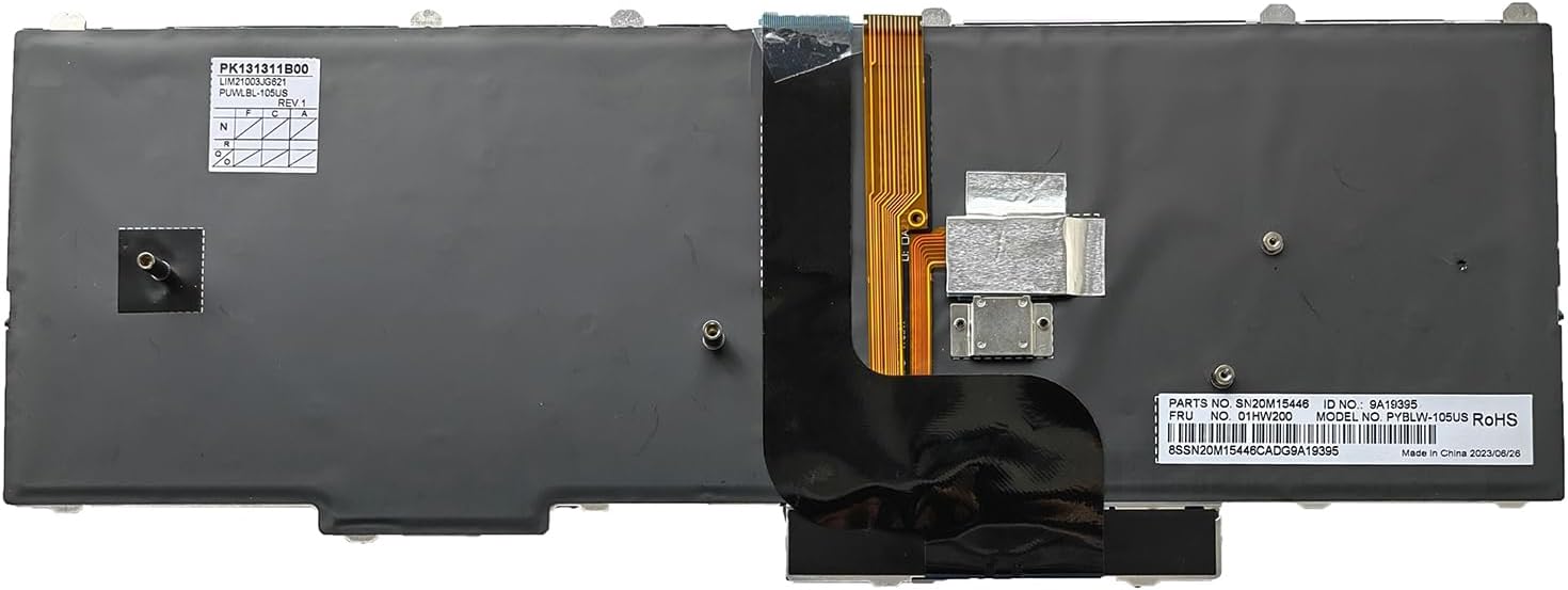 Laptop Replacement US Layout Keyboard for Lenovo IBM ThinkPad P50 P70 00PA341 01HW200 00PA329 00PA247 with Backlit US