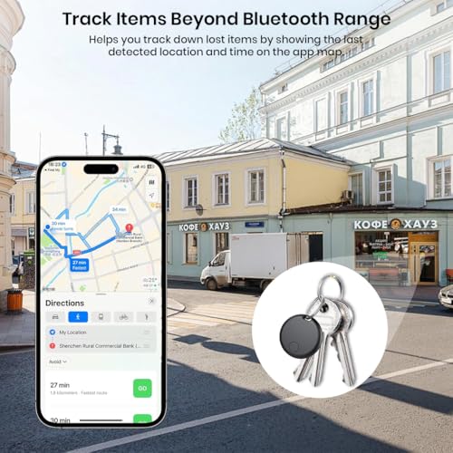 Image of InCard SeekTag Smart Tag Tracker for Apple & Android (Google Hub & Find My) Bluetooth Tracker for Kids Item Finder for Keys Wallet Luggage, Replaceable Battery, Sound Map Alerts, Smart Tag Device
