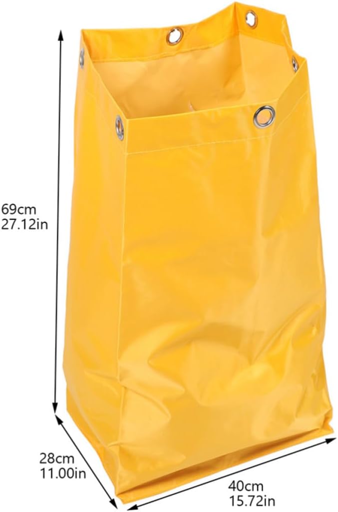 Bolsa de tela amarilla para carro de limpieza YARNOW 2 unidades miniatura 3