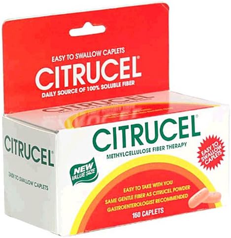 Citrucel Methylcellulose Fiber Therapy Caplets, Value Size, 164 Caplets