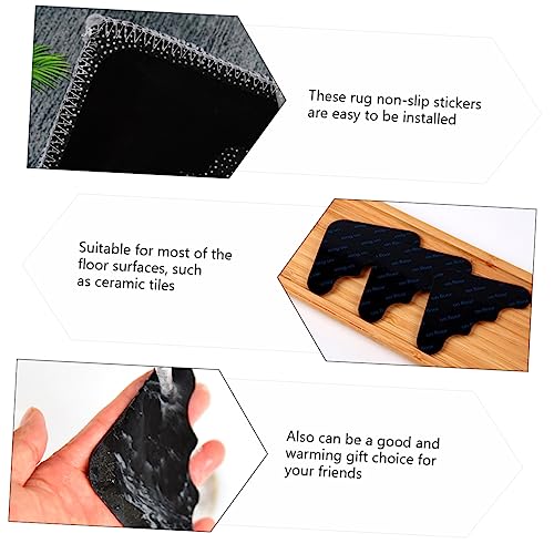 Garneck 8 Pçs Adesivos Antiderrapantes Para Tapetes De Chão Pinças Para Tapetes Fita Lavável Anti On